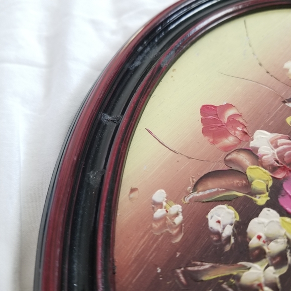 SOLD🌈1970s Genuine Oil Painting - Picture 4 of 10